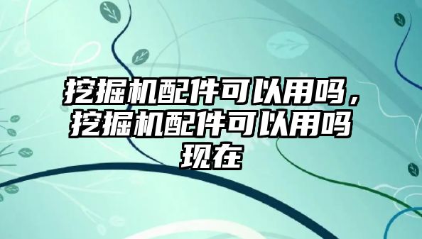 挖掘機配件可以用嗎，挖掘機配件可以用嗎現(xiàn)在