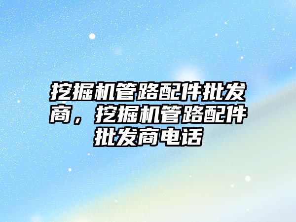 挖掘機管路配件批發(fā)商，挖掘機管路配件批發(fā)商電話