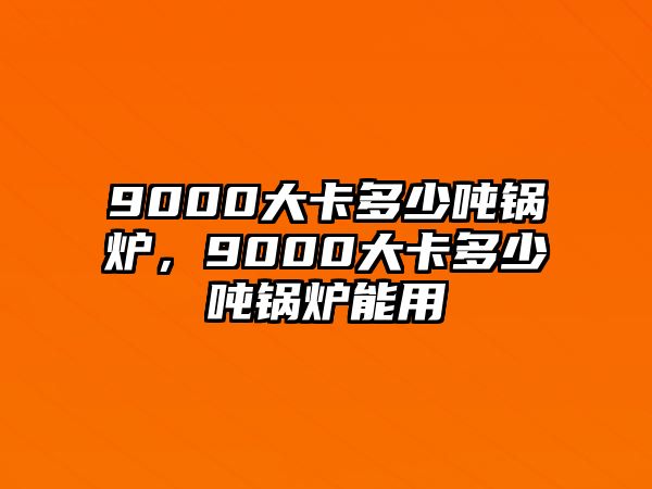 9000大卡多少噸鍋爐，9000大卡多少噸鍋爐能用