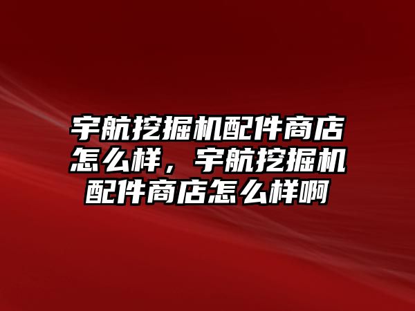 宇航挖掘機(jī)配件商店怎么樣，宇航挖掘機(jī)配件商店怎么樣啊