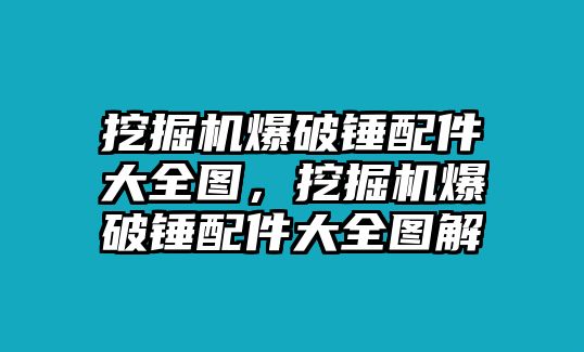 挖掘機(jī)爆破錘配件大全圖，挖掘機(jī)爆破錘配件大全圖解