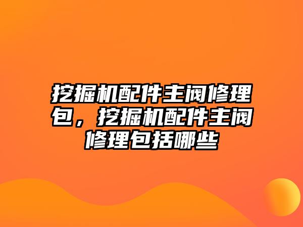 挖掘機(jī)配件主閥修理包，挖掘機(jī)配件主閥修理包括哪些