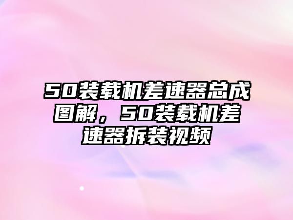 50裝載機(jī)差速器總成圖解，50裝載機(jī)差速器拆裝視頻