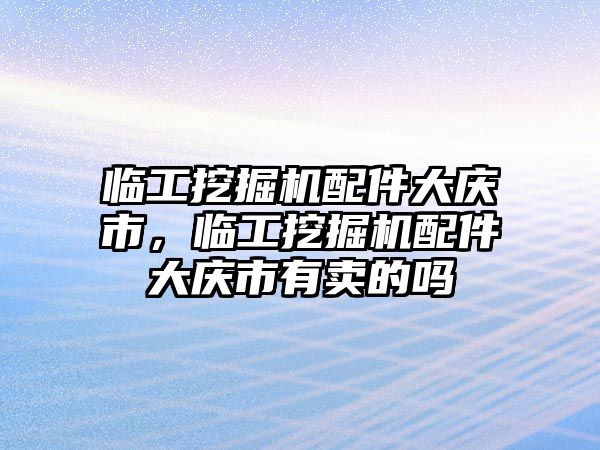 臨工挖掘機配件大慶市，臨工挖掘機配件大慶市有賣的嗎