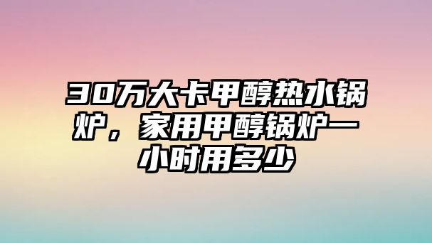 30萬大卡甲醇熱水鍋爐，家用甲醇鍋爐一小時用多少