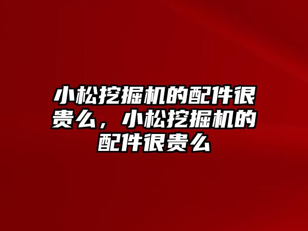 小松挖掘機(jī)的配件很貴么，小松挖掘機(jī)的配件很貴么