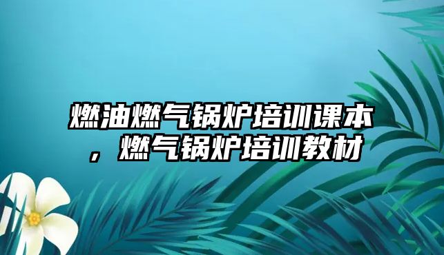 燃油燃?xì)忮仩t培訓(xùn)課本，燃?xì)忮仩t培訓(xùn)教材