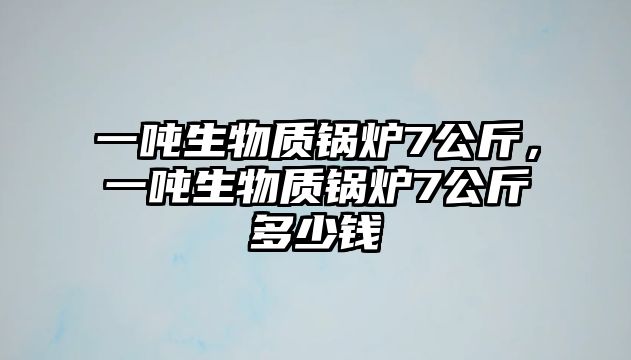 一噸生物質(zhì)鍋爐7公斤，一噸生物質(zhì)鍋爐7公斤多少錢