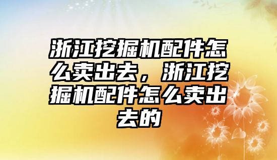 浙江挖掘機配件怎么賣出去，浙江挖掘機配件怎么賣出去的