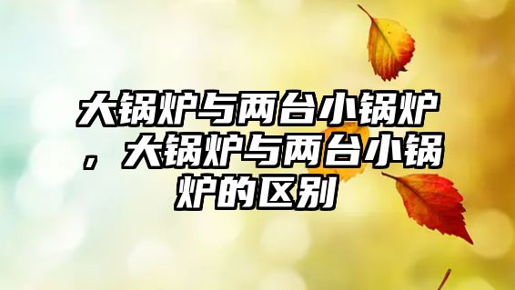 大鍋爐與兩臺小鍋爐，大鍋爐與兩臺小鍋爐的區(qū)別