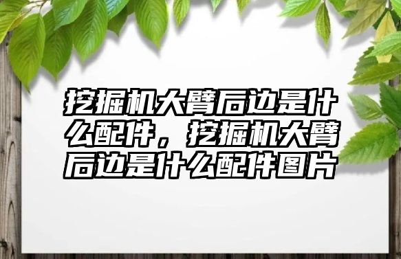 挖掘機大臂后邊是什么配件，挖掘機大臂后邊是什么配件圖片