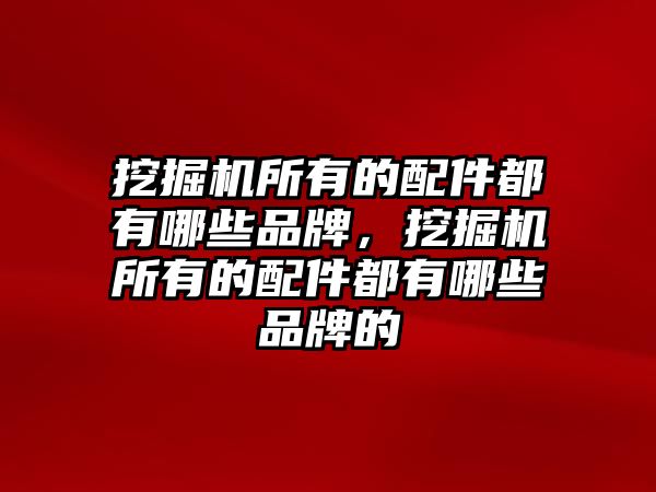 挖掘機(jī)所有的配件都有哪些品牌，挖掘機(jī)所有的配件都有哪些品牌的