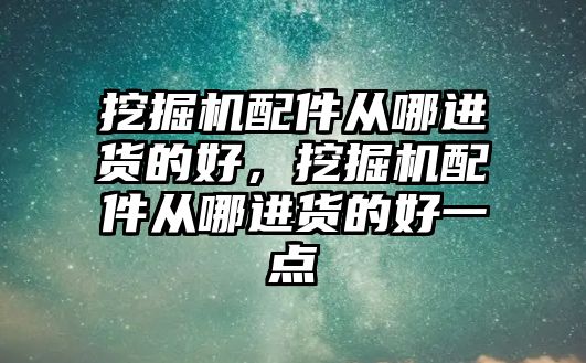 挖掘機配件從哪進貨的好，挖掘機配件從哪進貨的好一點