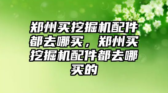 鄭州買挖掘機配件都去哪買，鄭州買挖掘機配件都去哪買的