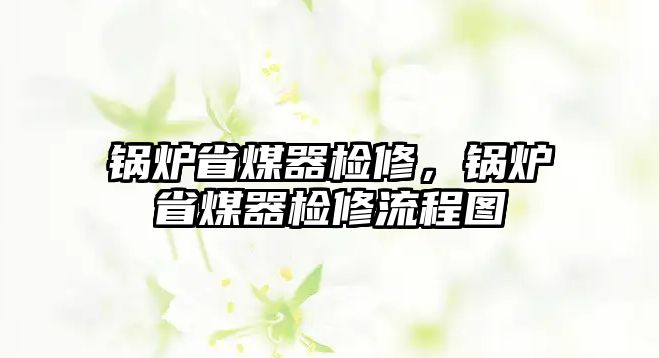 鍋爐省煤器檢修，鍋爐省煤器檢修流程圖