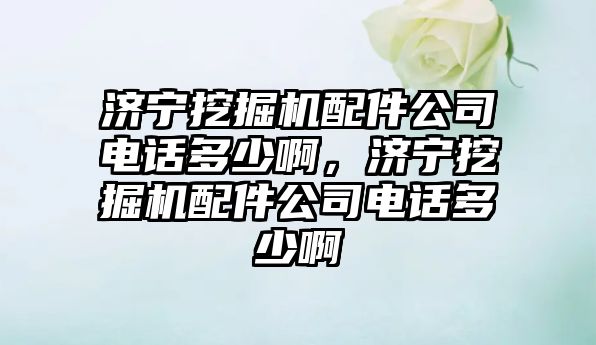 濟寧挖掘機配件公司電話多少啊，濟寧挖掘機配件公司電話多少啊