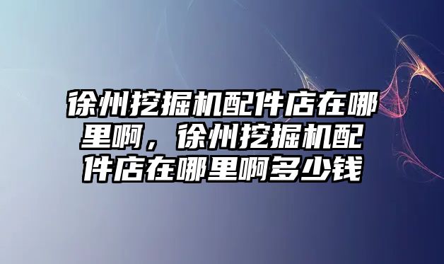 徐州挖掘機(jī)配件店在哪里啊，徐州挖掘機(jī)配件店在哪里啊多少錢