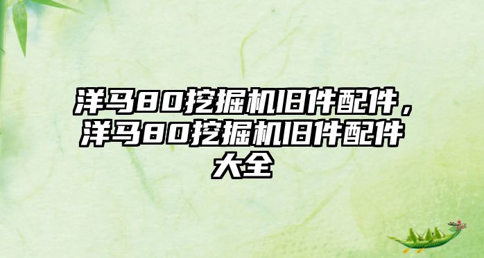 洋馬80挖掘機(jī)舊件配件，洋馬80挖掘機(jī)舊件配件大全