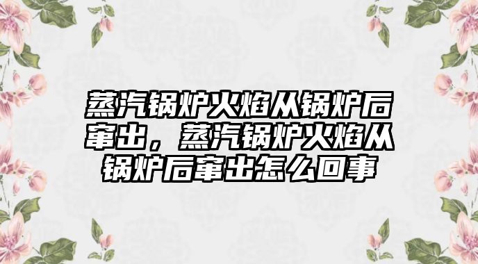 蒸汽鍋爐火焰從鍋爐后竄出，蒸汽鍋爐火焰從鍋爐后竄出怎么回事