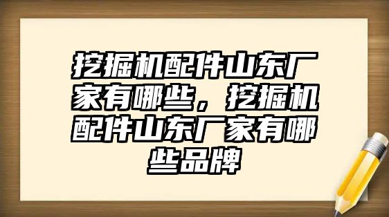 挖掘機配件山東廠家有哪些，挖掘機配件山東廠家有哪些品牌