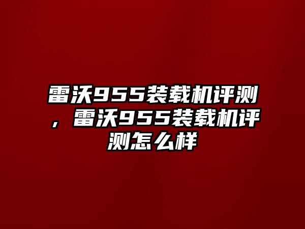 雷沃955裝載機(jī)評(píng)測(cè)，雷沃955裝載機(jī)評(píng)測(cè)怎么樣