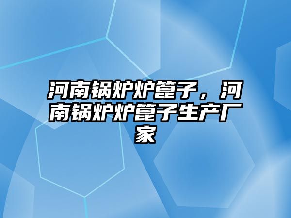 河南鍋爐爐篦子，河南鍋爐爐篦子生產廠家