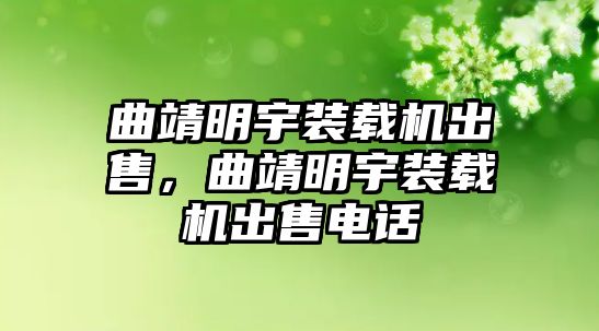 曲靖明宇裝載機(jī)出售，曲靖明宇裝載機(jī)出售電話