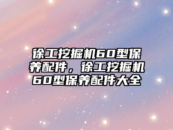 徐工挖掘機60型保養(yǎng)配件，徐工挖掘機60型保養(yǎng)配件大全