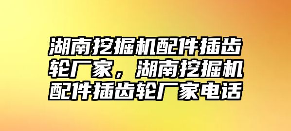 湖南挖掘機配件插齒輪廠家，湖南挖掘機配件插齒輪廠家電話