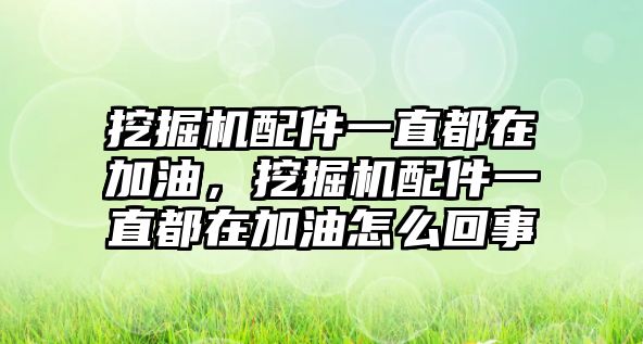 挖掘機(jī)配件一直都在加油，挖掘機(jī)配件一直都在加油怎么回事