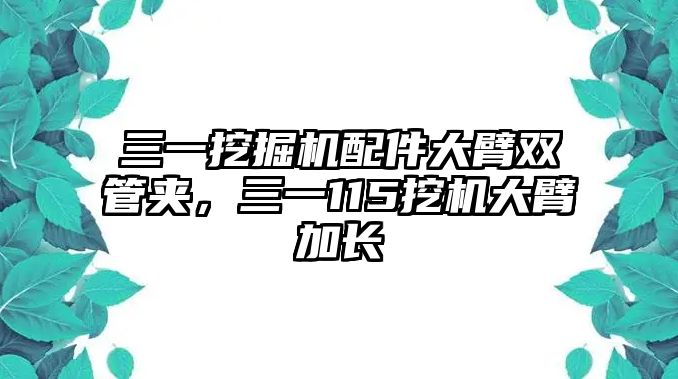 三一挖掘機(jī)配件大臂雙管夾，三一115挖機(jī)大臂加長