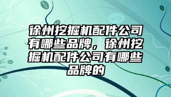 徐州挖掘機(jī)配件公司有哪些品牌，徐州挖掘機(jī)配件公司有哪些品牌的