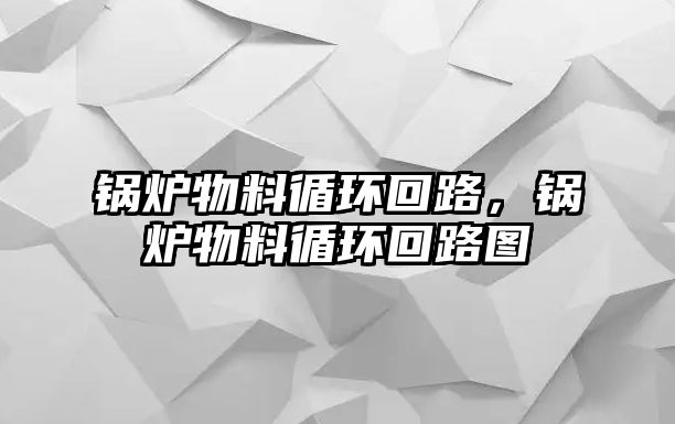 鍋爐物料循環(huán)回路，鍋爐物料循環(huán)回路圖