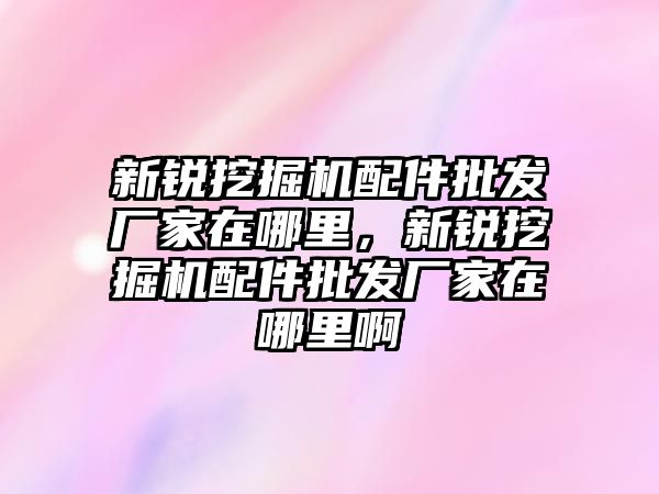 新銳挖掘機配件批發(fā)廠家在哪里，新銳挖掘機配件批發(fā)廠家在哪里啊