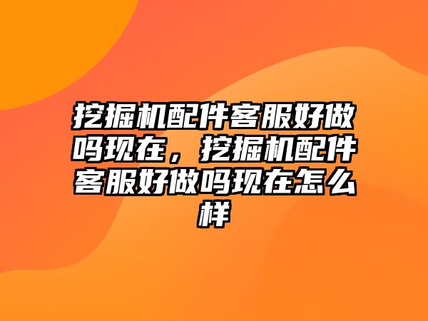 挖掘機(jī)配件客服好做嗎現(xiàn)在，挖掘機(jī)配件客服好做嗎現(xiàn)在怎么樣