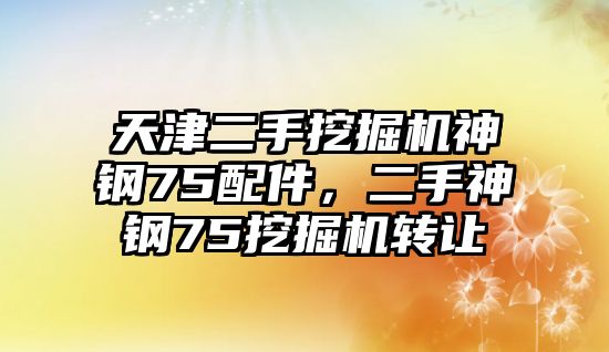 天津二手挖掘機(jī)神鋼75配件，二手神鋼75挖掘機(jī)轉(zhuǎn)讓