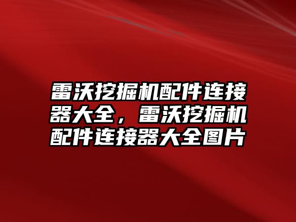 雷沃挖掘機(jī)配件連接器大全，雷沃挖掘機(jī)配件連接器大全圖片