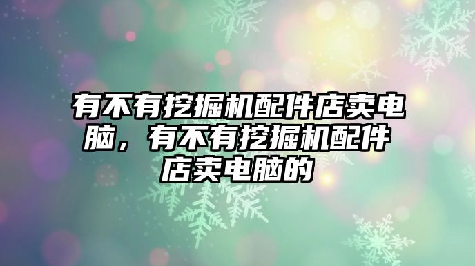 有不有挖掘機(jī)配件店賣電腦，有不有挖掘機(jī)配件店賣電腦的