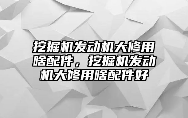 挖掘機(jī)發(fā)動(dòng)機(jī)大修用啥配件，挖掘機(jī)發(fā)動(dòng)機(jī)大修用啥配件好