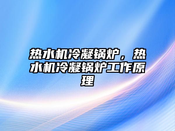 熱水機冷凝鍋爐，熱水機冷凝鍋爐工作原理