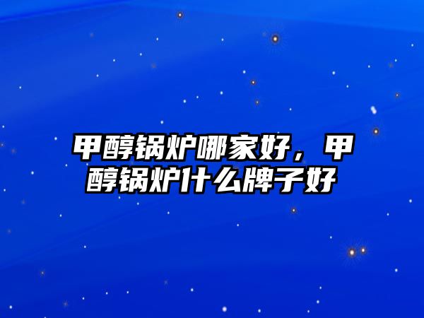 甲醇鍋爐哪家好，甲醇鍋爐什么牌子好