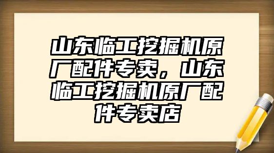 山東臨工挖掘機原廠配件專賣，山東臨工挖掘機原廠配件專賣店