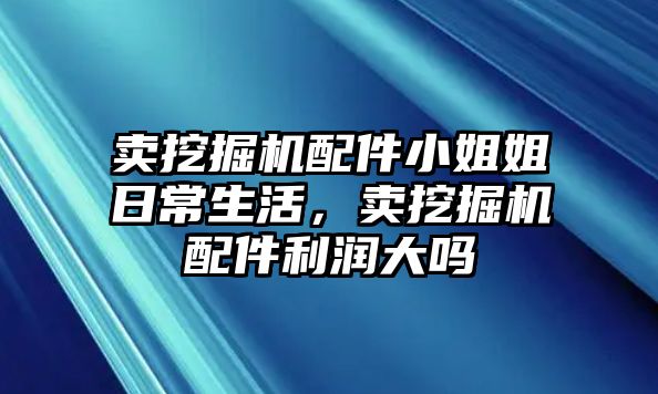 賣挖掘機(jī)配件小姐姐日常生活，賣挖掘機(jī)配件利潤大嗎