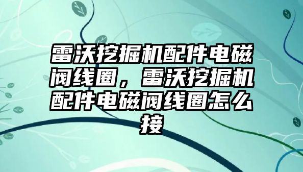 雷沃挖掘機配件電磁閥線圈，雷沃挖掘機配件電磁閥線圈怎么接