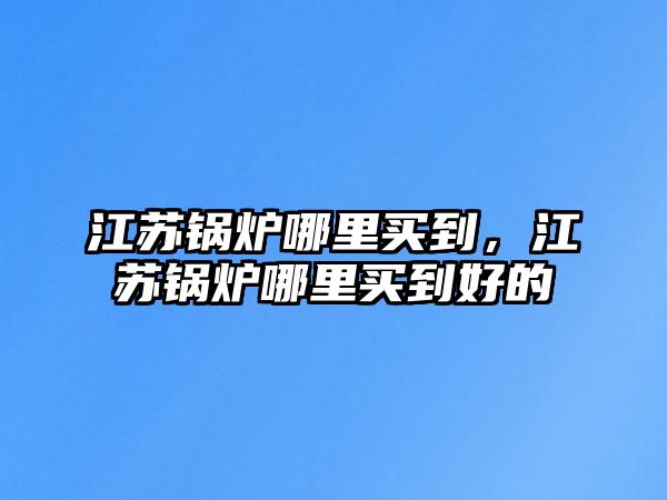 江蘇鍋爐哪里買到，江蘇鍋爐哪里買到好的