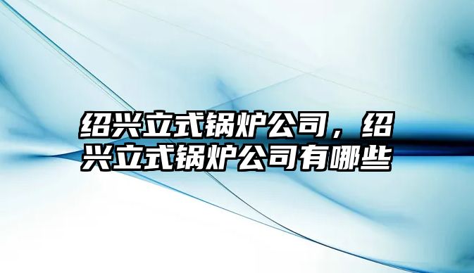 紹興立式鍋爐公司，紹興立式鍋爐公司有哪些