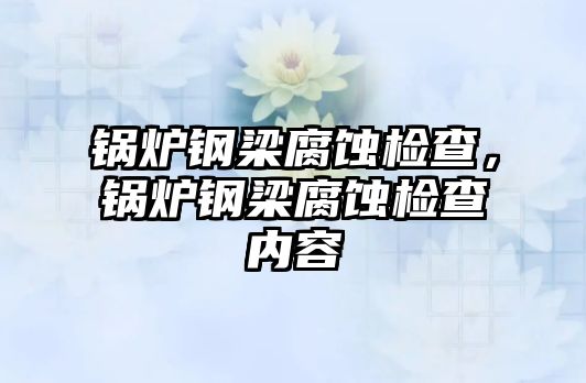 鍋爐鋼梁腐蝕檢查，鍋爐鋼梁腐蝕檢查內(nèi)容