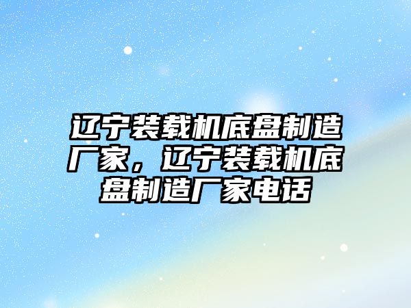 遼寧裝載機底盤制造廠家，遼寧裝載機底盤制造廠家電話