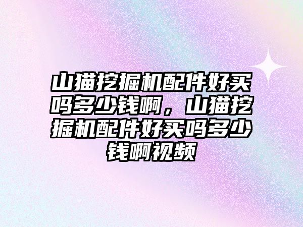 山貓挖掘機配件好買嗎多少錢啊，山貓挖掘機配件好買嗎多少錢啊視頻