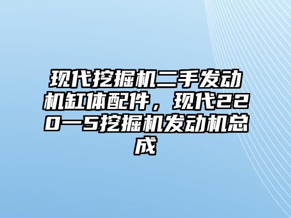 現(xiàn)代挖掘機(jī)二手發(fā)動(dòng)機(jī)缸體配件，現(xiàn)代220一5挖掘機(jī)發(fā)動(dòng)機(jī)總成